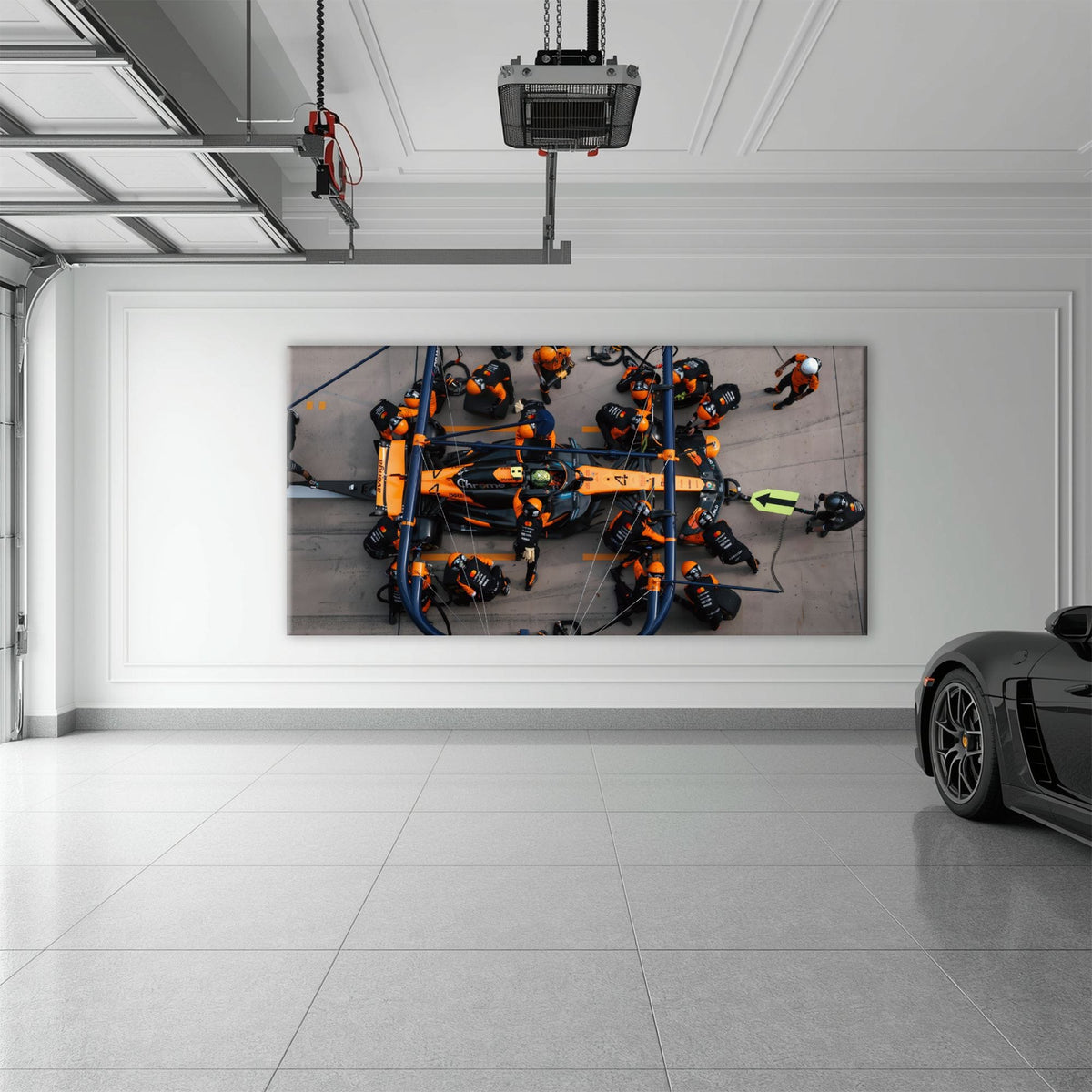 McLaren F1 Pit Stop Wall Art – Formula 1 Racing Canvas Print Cars