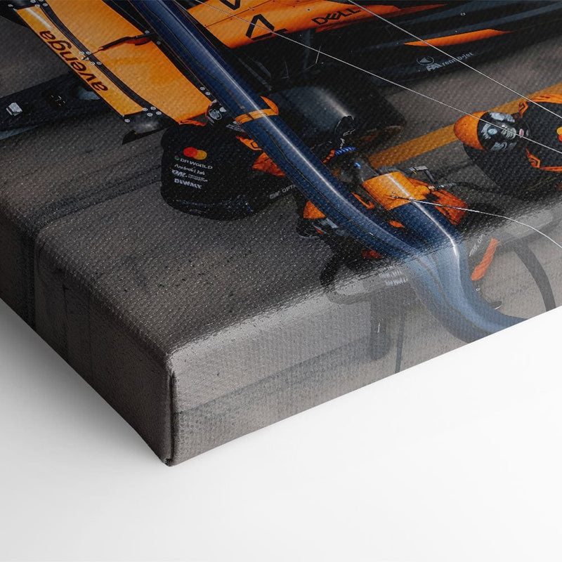 McLaren F1 Pit Stop Wall Art – Formula 1 Racing Canvas Print Cars