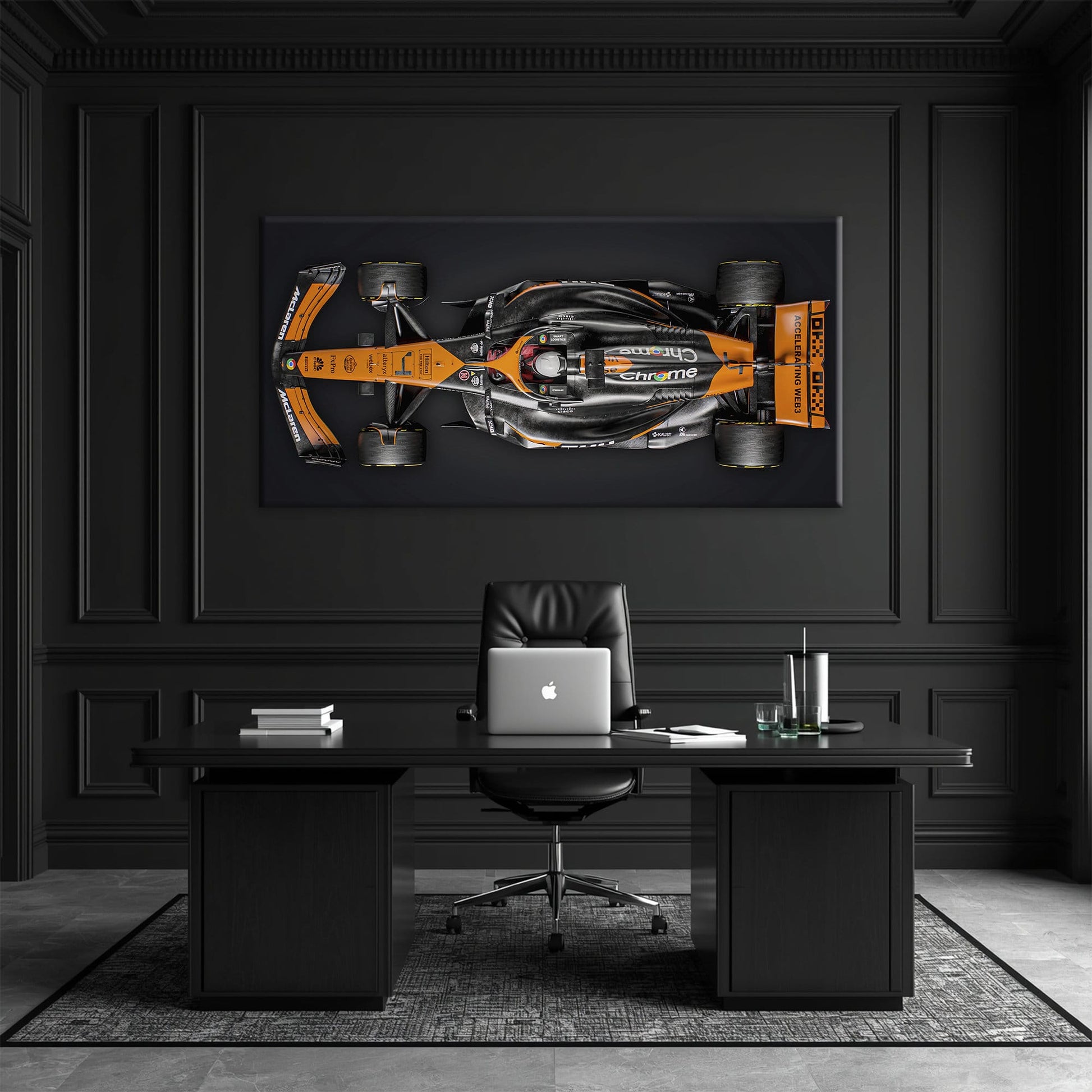 McLaren MCL38 F1 Canvas Wall Art Print | Formula One Decor Cars