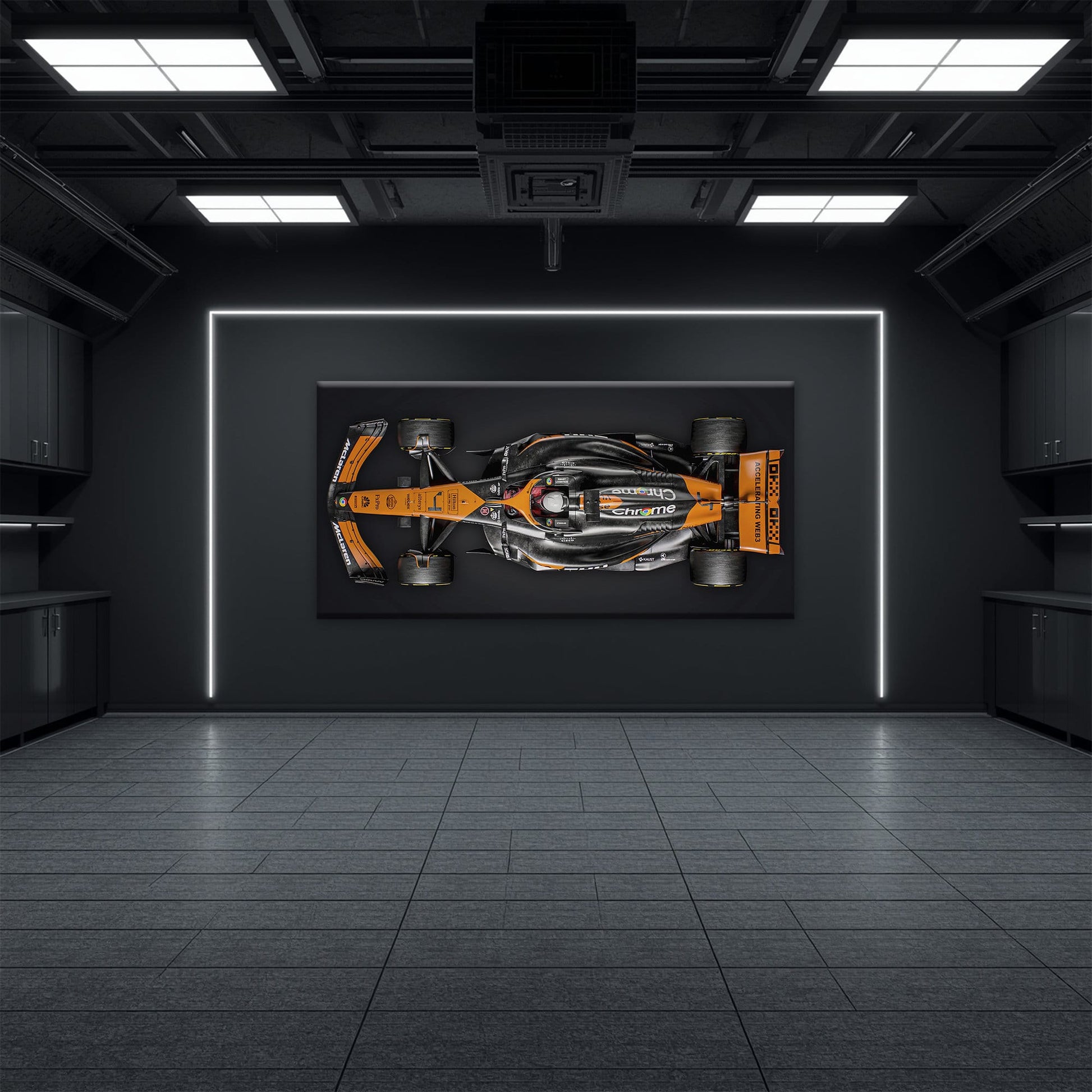McLaren MCL38 F1 Canvas Wall Art Print | Formula One Decor Cars