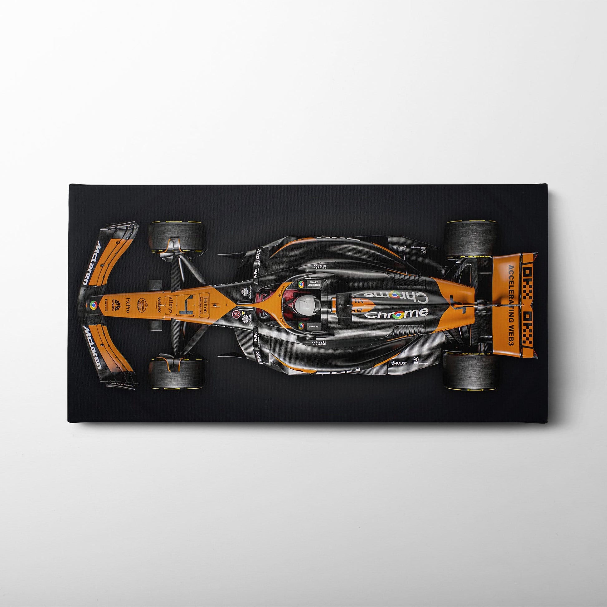 McLaren MCL38 F1 Canvas Wall Art Print | Formula One Decor Cars