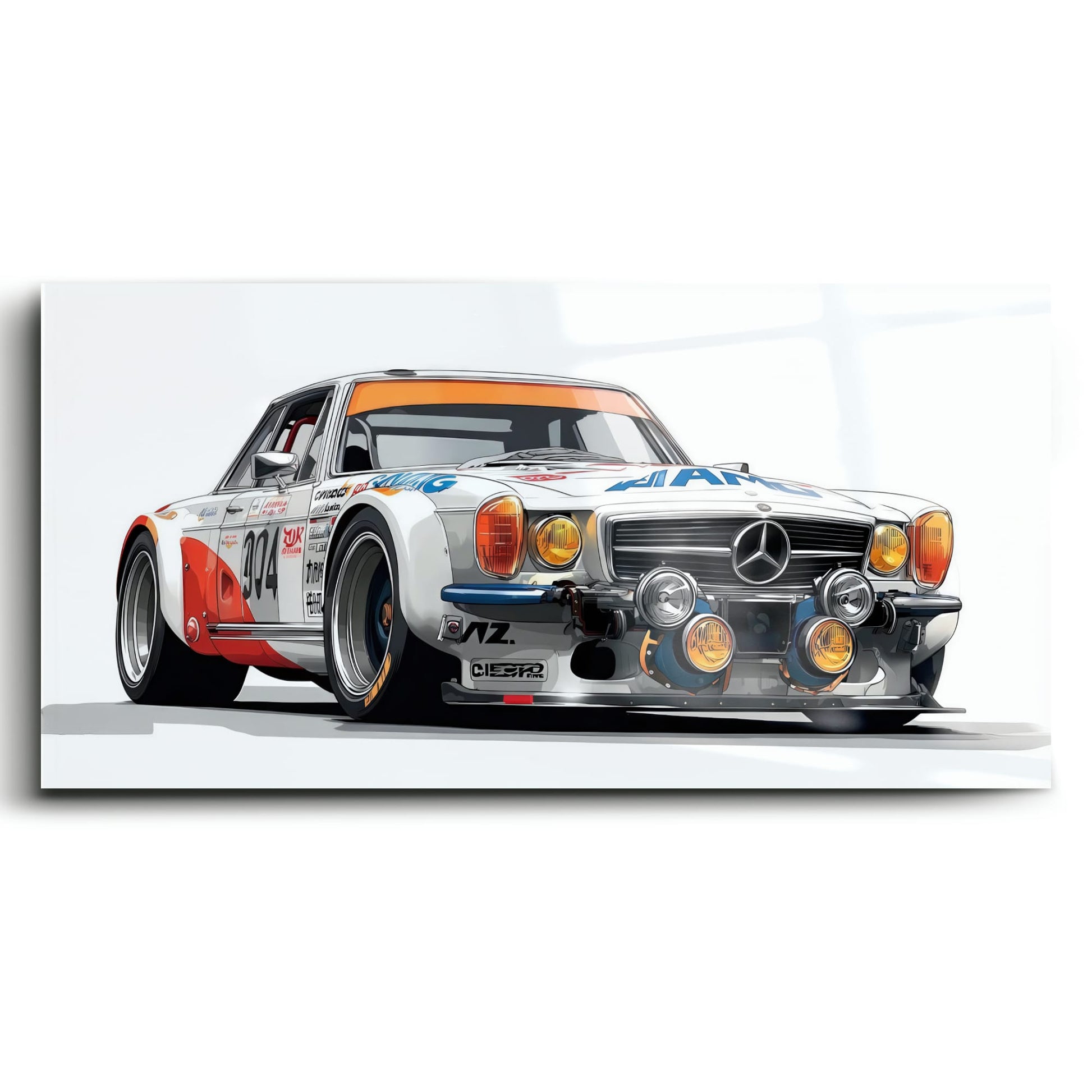 Mercedes-Benz 300 SL Gullwing Wall Art | Vintage Car Decor Cars
