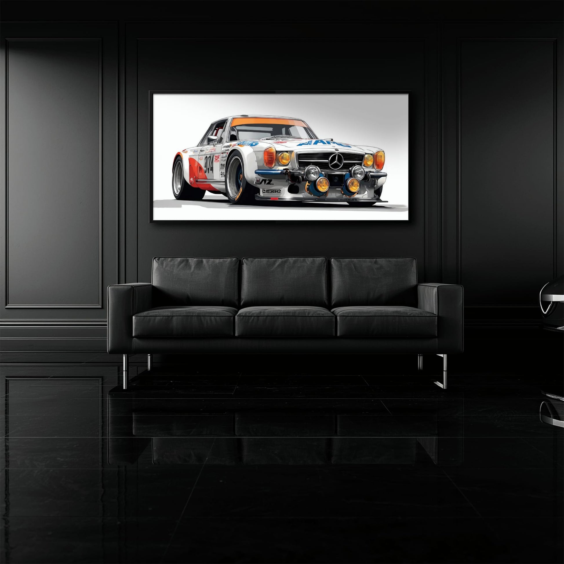 Mercedes-Benz 300 SL Gullwing Wall Art | Vintage Car Decor Cars