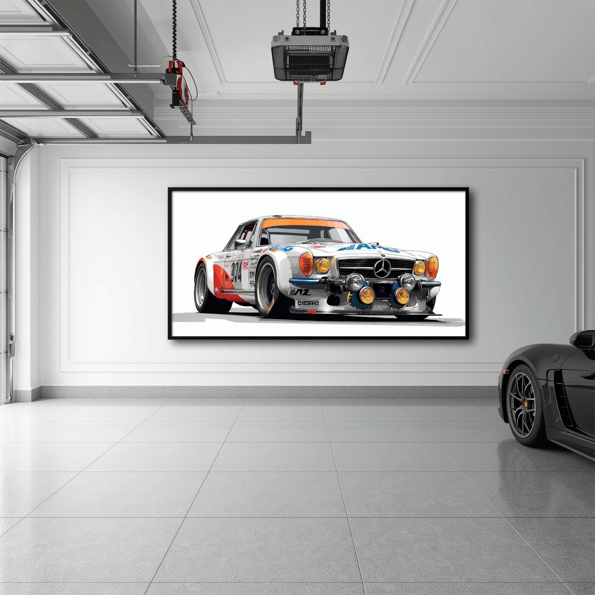 Mercedes-Benz 300 SL Gullwing Wall Art | Vintage Car Decor Cars
