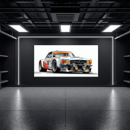 Mercedes-Benz 300 SL Gullwing Wall Art | Vintage Car Decor Cars