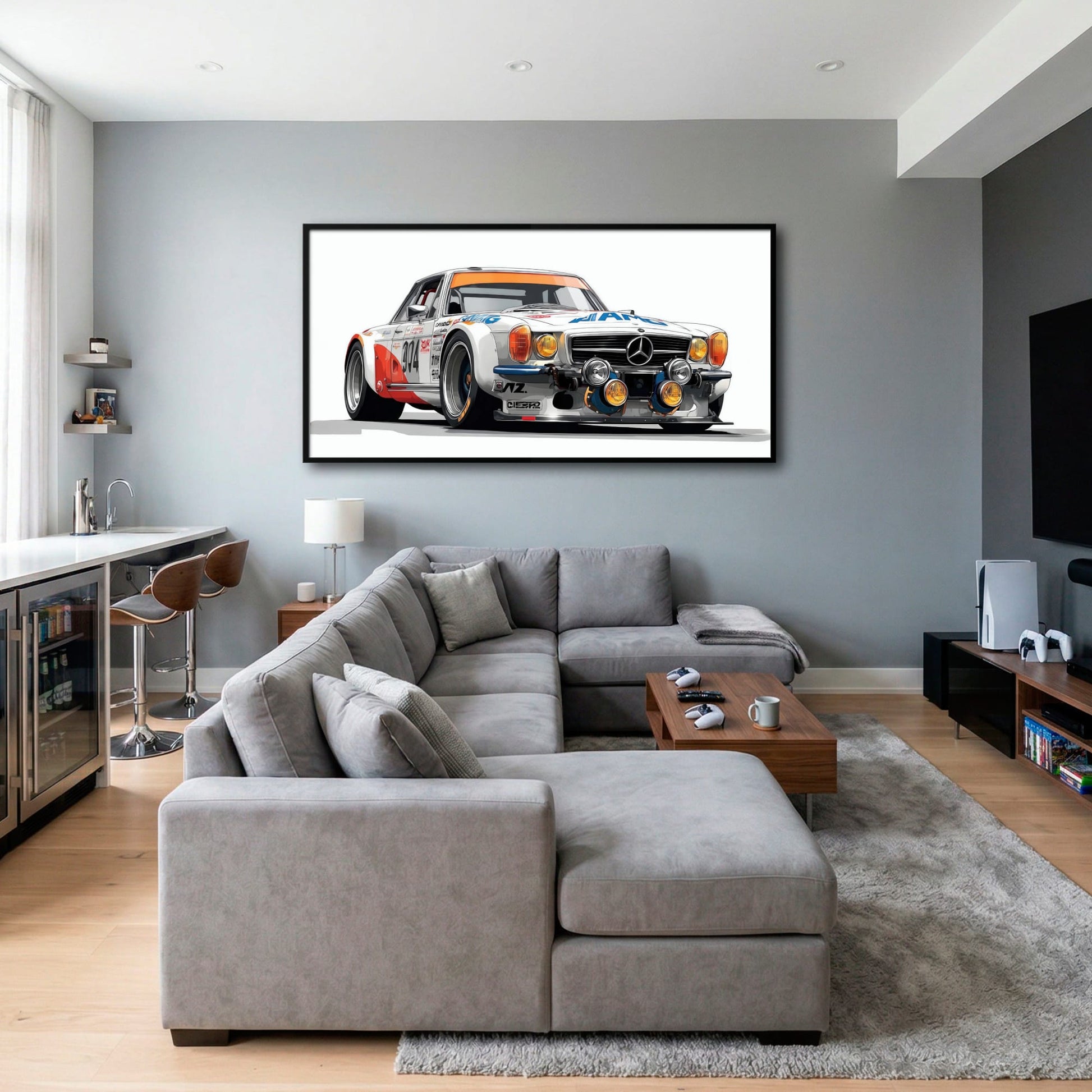 Mercedes-Benz 300 SL Gullwing Wall Art | Vintage Car Decor Cars
