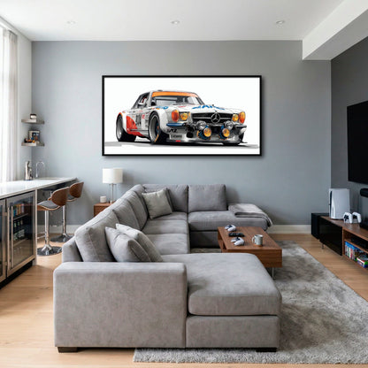 Mercedes-Benz 300 SL Gullwing Wall Art | Vintage Car Decor Cars