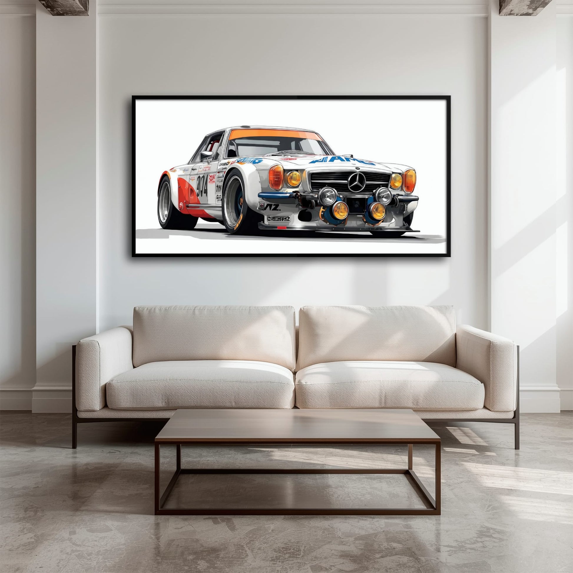 Mercedes-Benz 300 SL Gullwing Wall Art | Vintage Car Decor Cars
