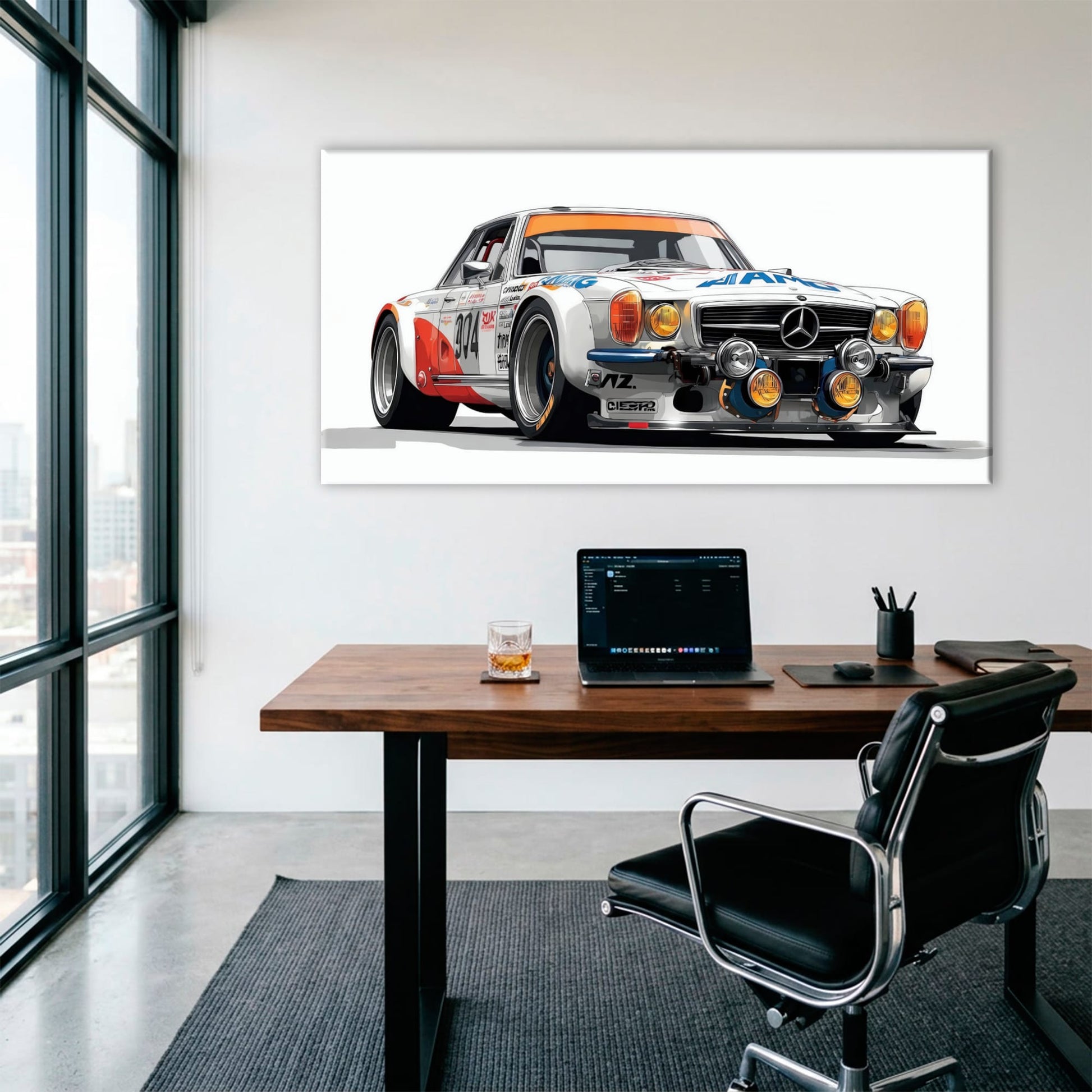 Mercedes-Benz 300 SL Gullwing Wall Art | Vintage Car Decor Cars
