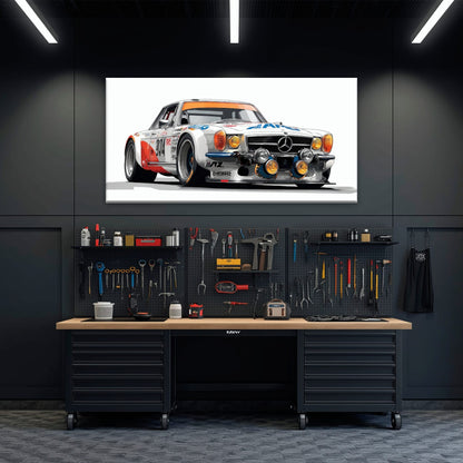 Mercedes-Benz 300 SL Gullwing Wall Art | Vintage Car Decor Cars