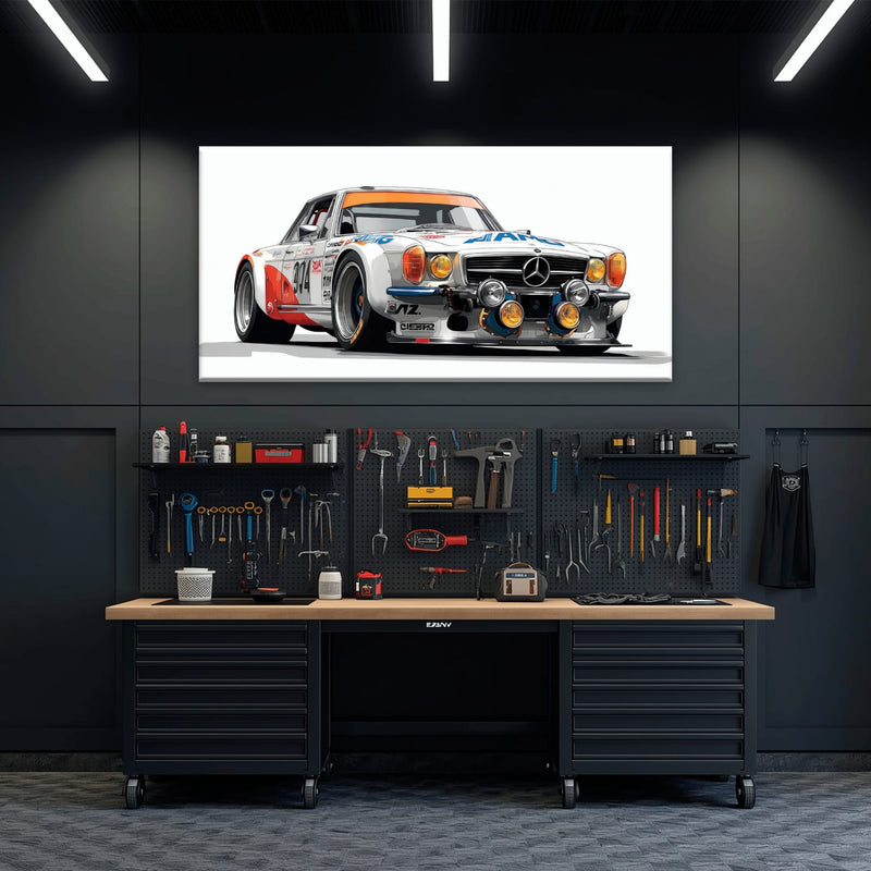 Mercedes-Benz 300 SL Gullwing Wall Art | Vintage Car Decor Cars