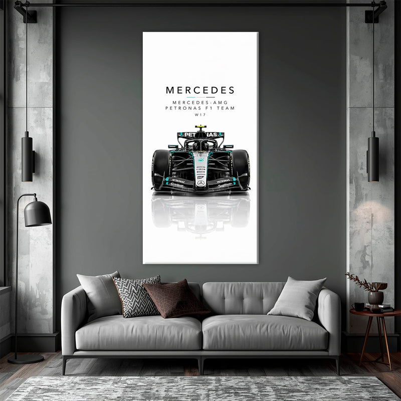 Mercedes-Benz AMG Petronas F1 Team W17 Wall Art | Formula 1 Decor Cars