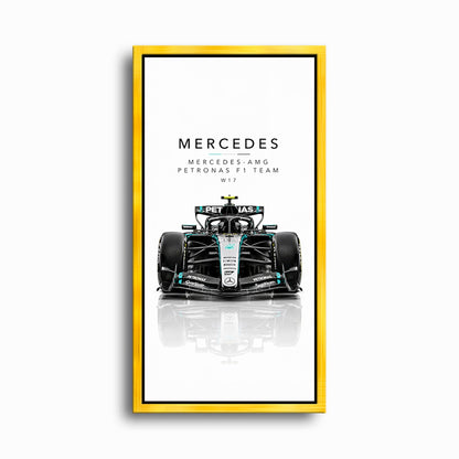 Mercedes-Benz AMG Petronas F1 Team W17 Wall Art | Formula 1 Decor Cars