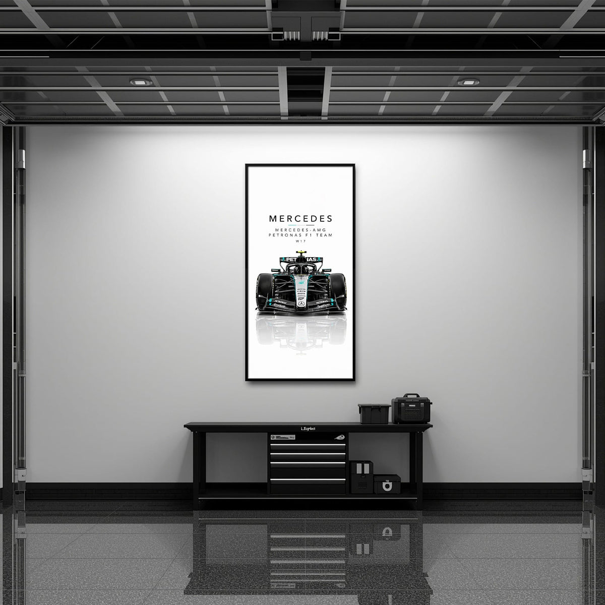 Mercedes-Benz AMG Petronas F1 Team W17 Wall Art | Formula 1 Decor Cars