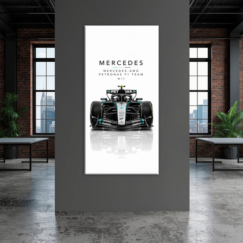 Mercedes-Benz AMG Petronas F1 Team W17 Wall Art | Formula 1 Decor Cars