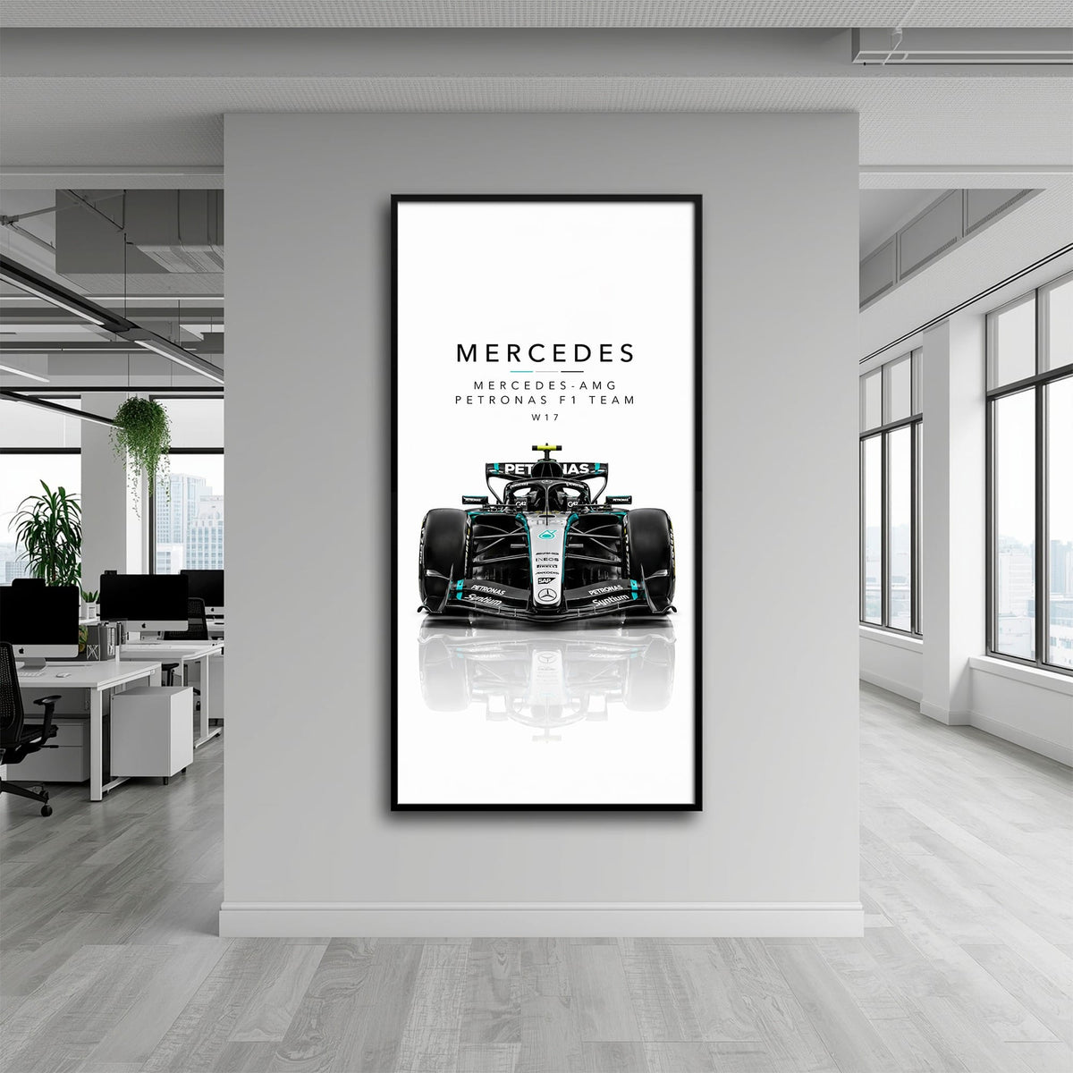 Mercedes-Benz AMG Petronas F1 Team W17 Wall Art | Formula 1 Decor Cars