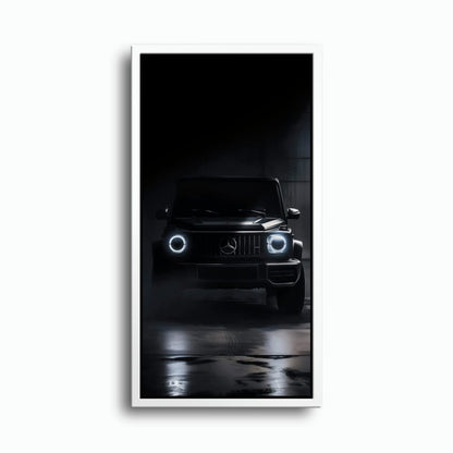 Mercedes G-Wagon Midnight Sentinel Wall Art – Black SUV Canvas Print Cars