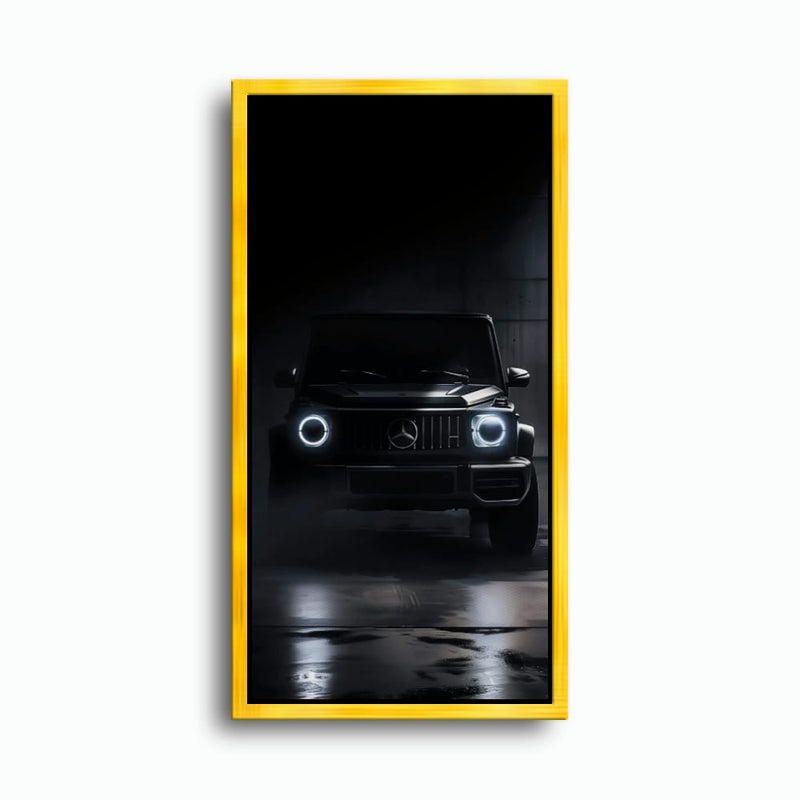 Mercedes G-Wagon Midnight Sentinel Wall Art – Black SUV Canvas Print Cars