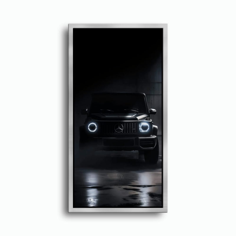 Mercedes G-Wagon Midnight Sentinel Wall Art – Black SUV Canvas Print Cars