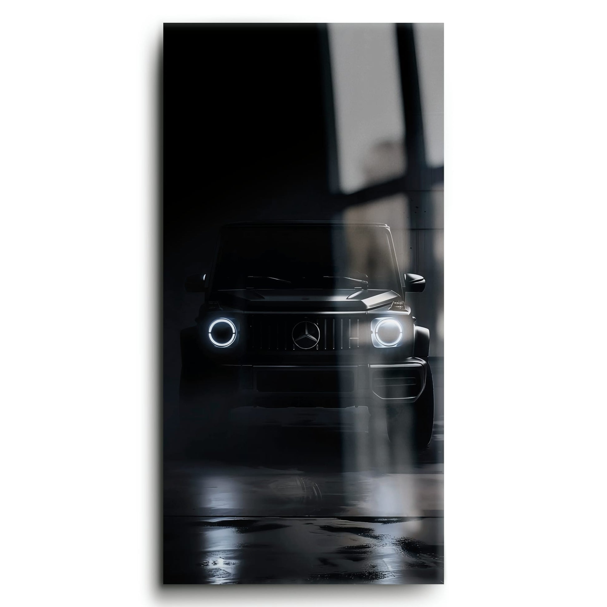 Mercedes G-Wagon Midnight Sentinel Wall Art – Black SUV Canvas Print Cars