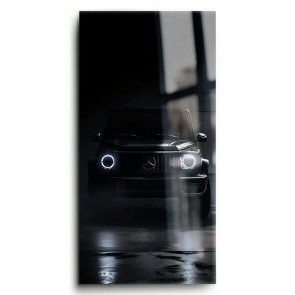 Mercedes G-Wagon Midnight Sentinel Wall Art – Black SUV Canvas Print Cars