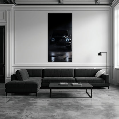 Mercedes G-Wagon Midnight Sentinel Wall Art – Black SUV Canvas Print Cars