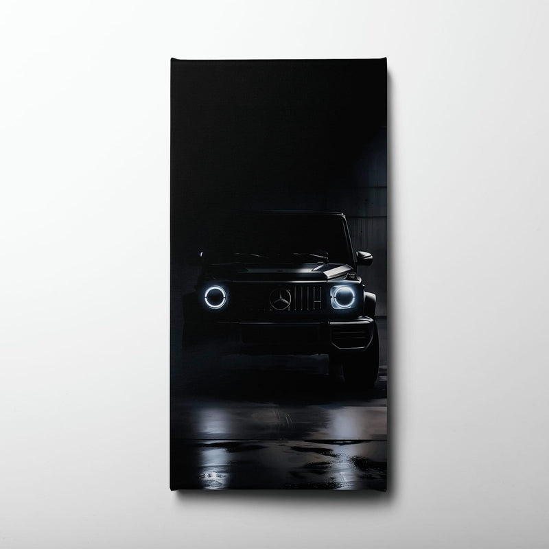 Mercedes G-Wagon Midnight Sentinel Wall Art – Black SUV Canvas Print Cars