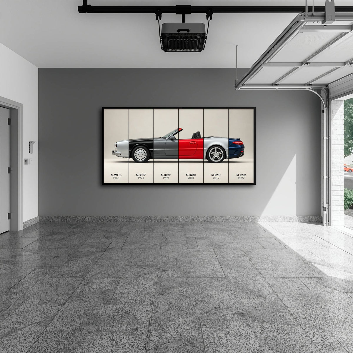 Mercedes-Benz SL Evolution Poster & Canvas Wall Art | Caveson Cars