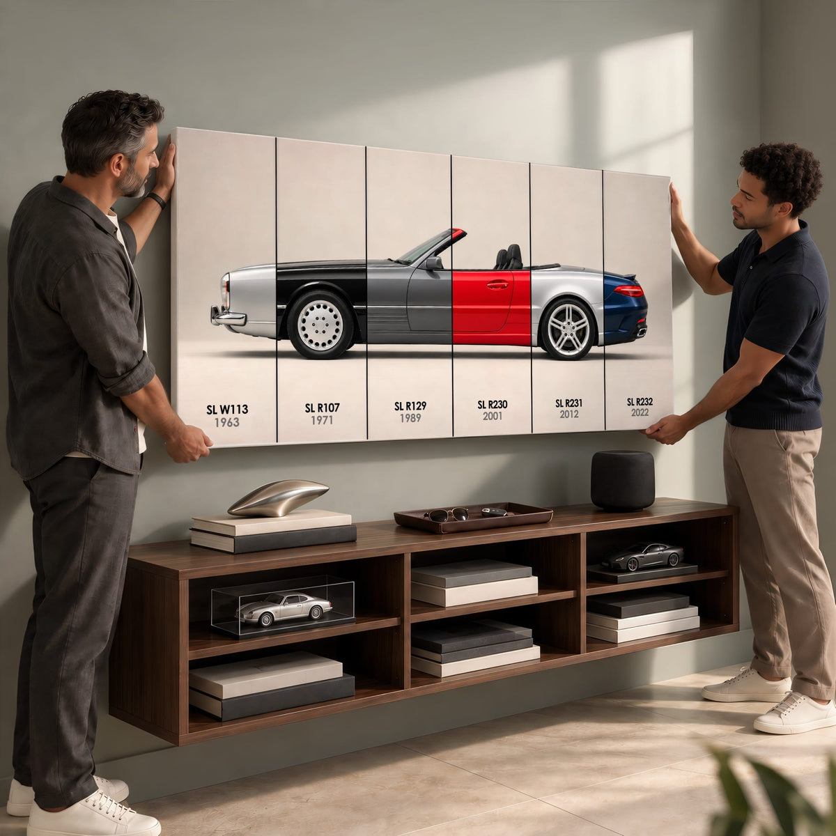 Mercedes-Benz SL Evolution Poster & Canvas Wall Art | Caveson Cars