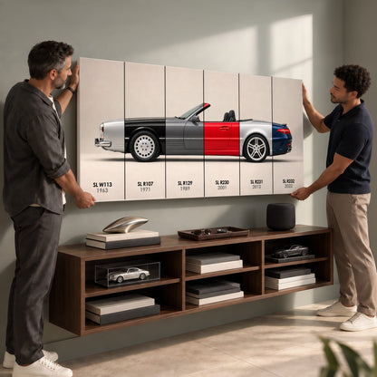 Mercedes-Benz SL Evolution Poster & Canvas Wall Art | Caveson Cars