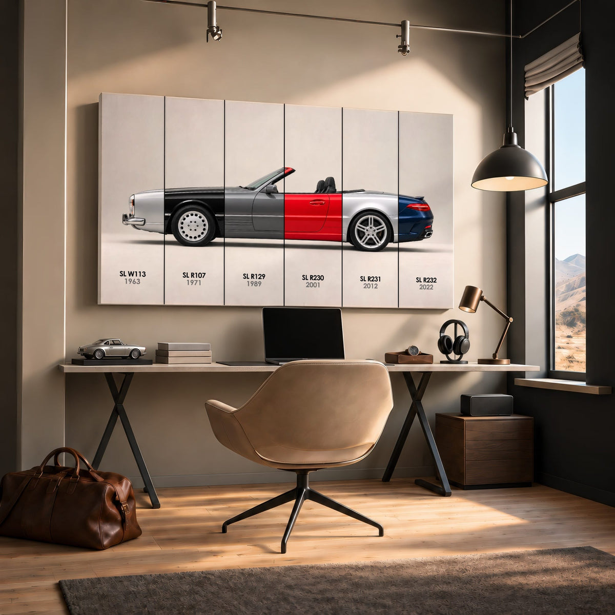 Mercedes-Benz SL Evolution Poster & Canvas Wall Art | Caveson Cars