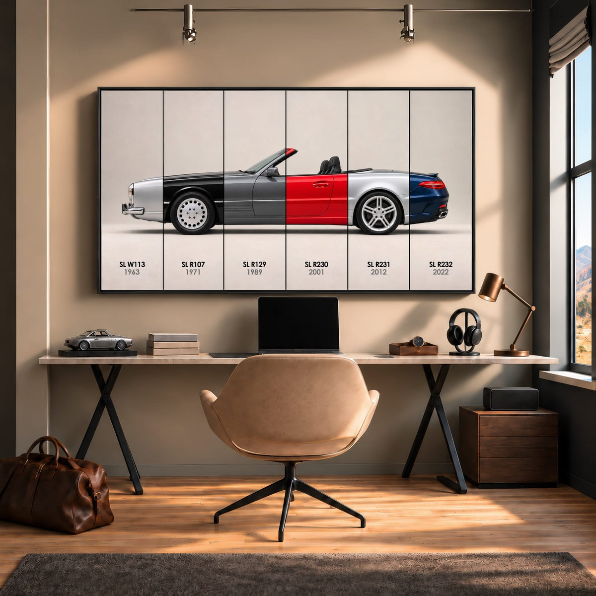 Mercedes-Benz SL Evolution Poster & Canvas Wall Art | Caveson Cars