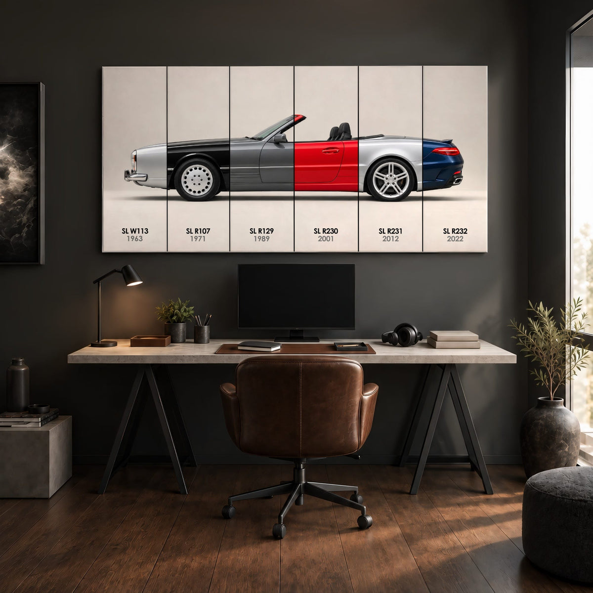 Mercedes-Benz SL Evolution Poster & Canvas Wall Art | Caveson Cars