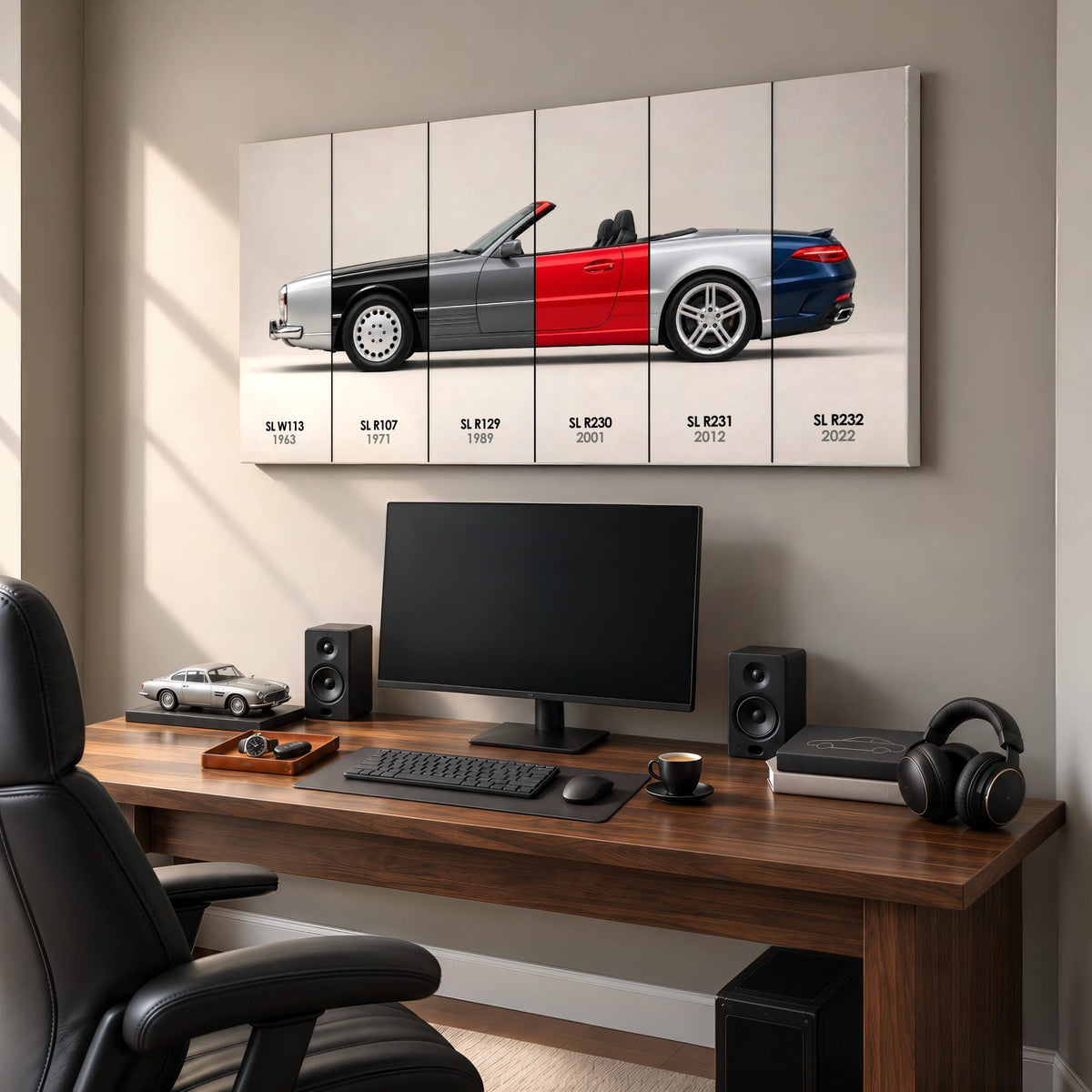Mercedes-Benz SL Evolution Poster & Canvas Wall Art | Caveson Cars