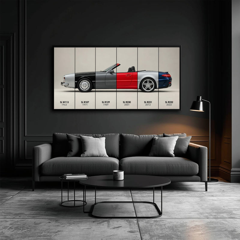 Mercedes-Benz SL Evolution Poster & Canvas Wall Art | Caveson Cars