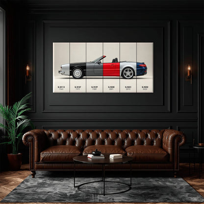Mercedes-Benz SL Evolution Poster & Canvas Wall Art | Caveson Cars