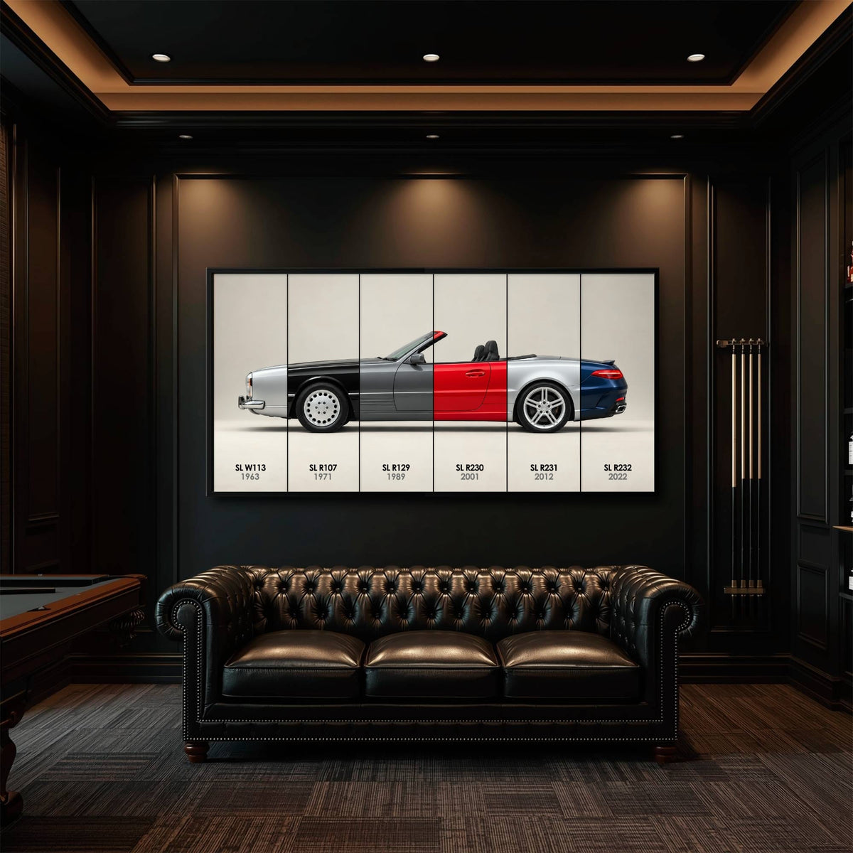 Mercedes-Benz SL Evolution Poster & Canvas Wall Art | Caveson Cars