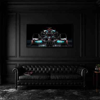 Mercedes F1 Petronas Black Wall Art – Formula 1 Racing Canvas Print Cars