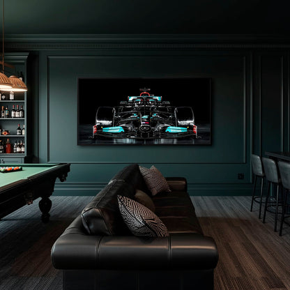 Mercedes F1 Petronas Black Wall Art – Formula 1 Racing Canvas Print Cars