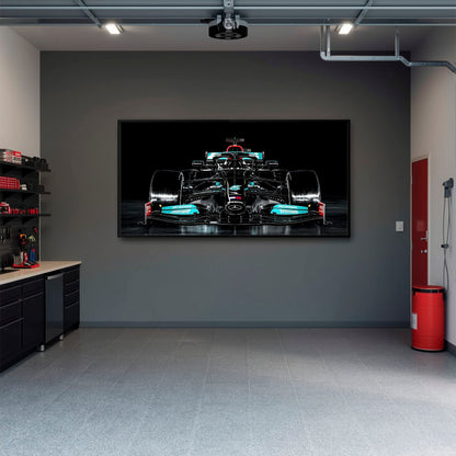 Mercedes F1 Petronas Black Wall Art – Formula 1 Racing Canvas Print Cars