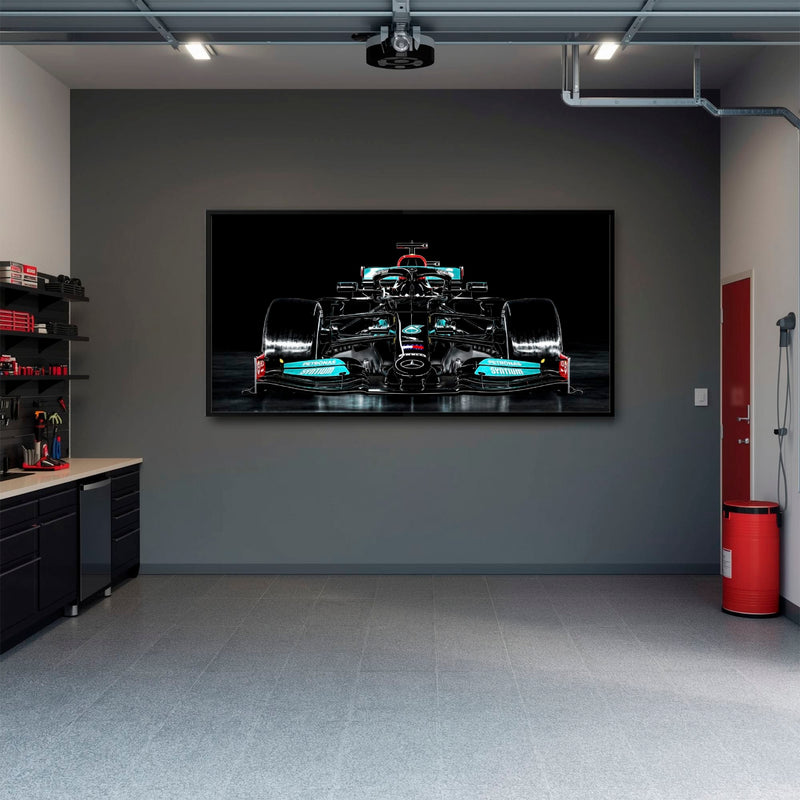 Mercedes F1 Petronas Black Wall Art – Formula 1 Racing Canvas Print Cars