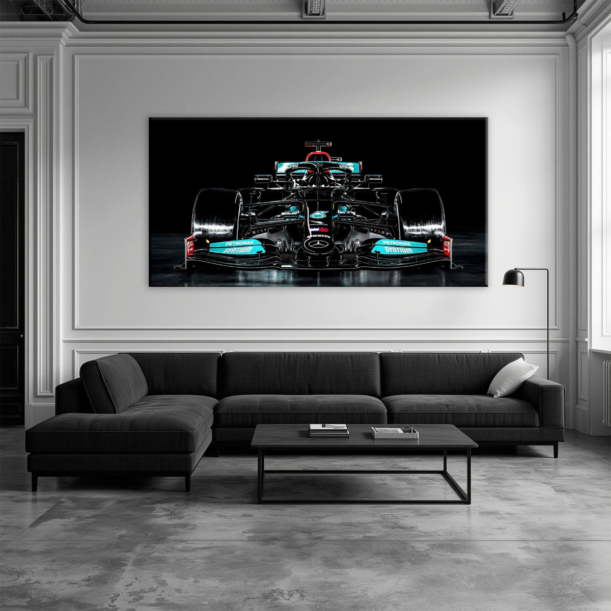 Mercedes F1 Petronas Black Wall Art – Formula 1 Racing Canvas Print Cars