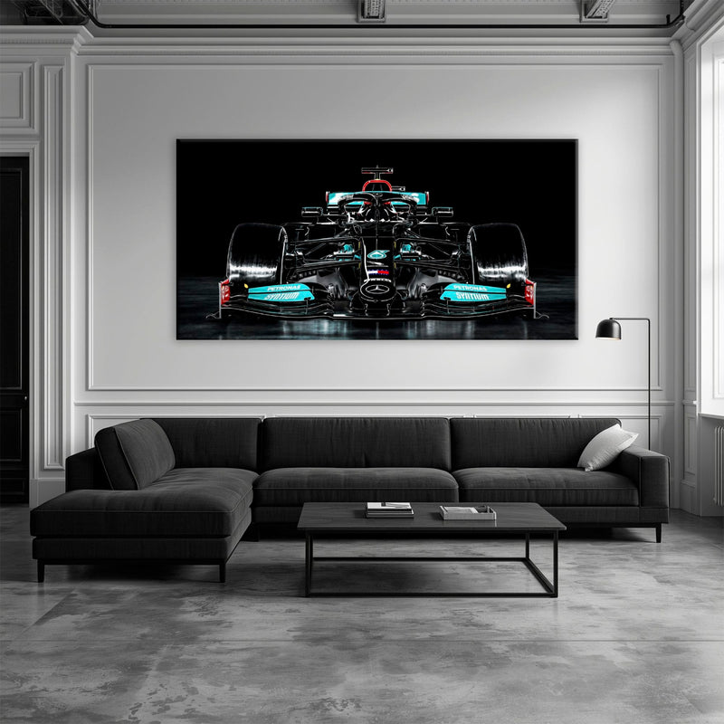 Mercedes F1 Petronas Black Wall Art – Formula 1 Racing Canvas Print Cars