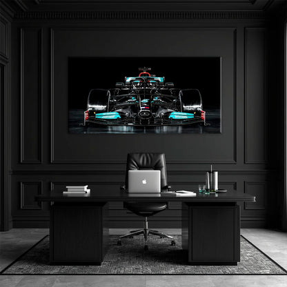 Mercedes F1 Petronas Black Wall Art – Formula 1 Racing Canvas Print Cars