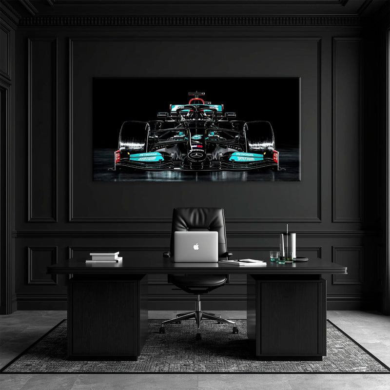 Mercedes F1 Petronas Black Wall Art – Formula 1 Racing Canvas Print Cars