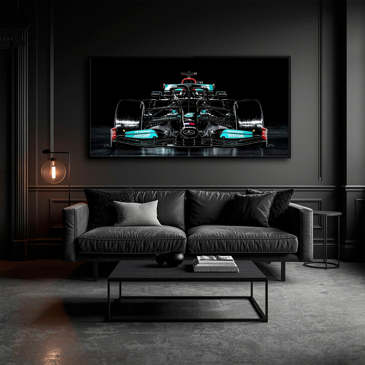 Mercedes F1 Petronas Black Wall Art – Formula 1 Racing Canvas Print Cars