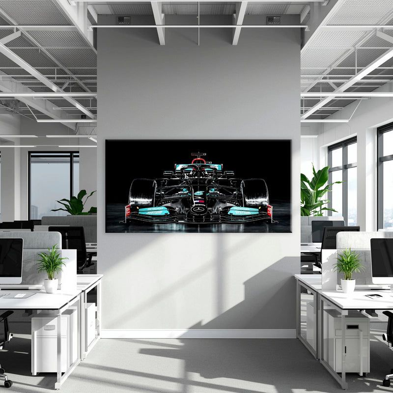Mercedes F1 Petronas Black Wall Art – Formula 1 Racing Canvas Print Cars
