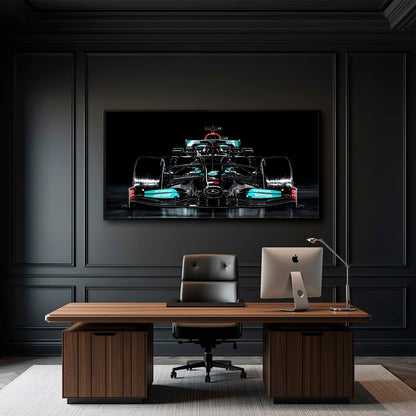 Mercedes F1 Petronas Black Wall Art – Formula 1 Racing Canvas Print Cars
