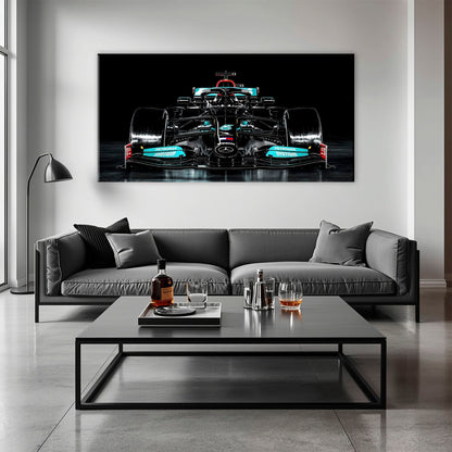 Mercedes F1 Petronas Black Wall Art – Formula 1 Racing Canvas Print Cars