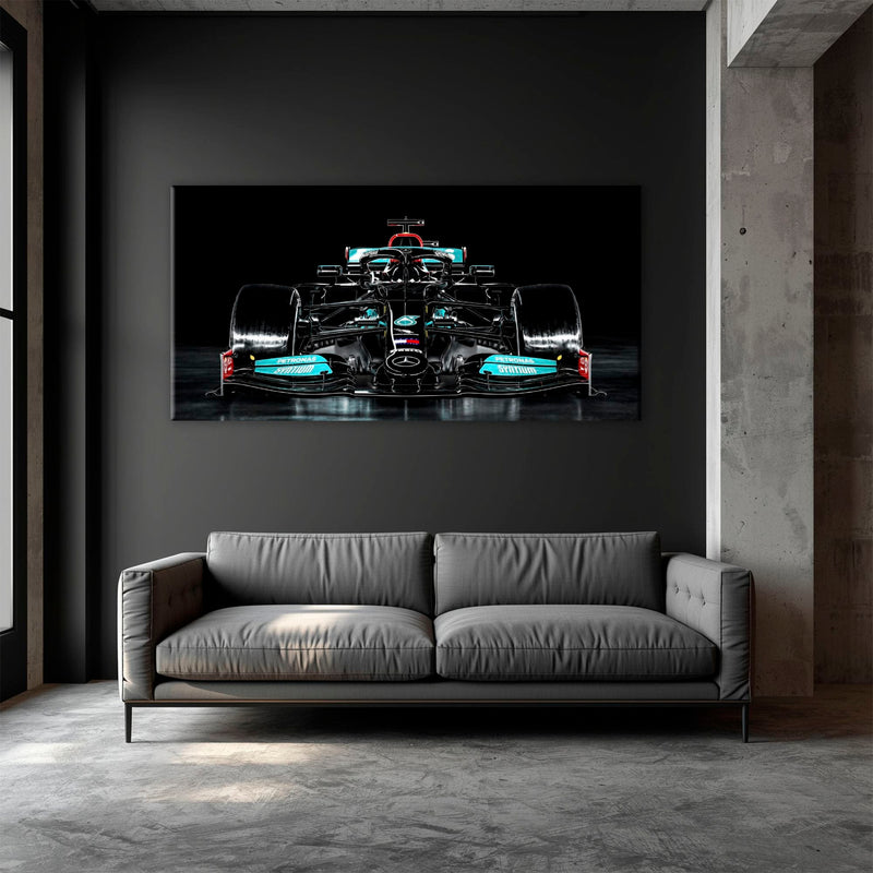 Mercedes F1 Petronas Black Wall Art – Formula 1 Racing Canvas Print Cars